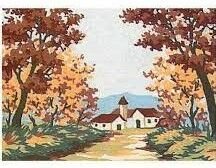 20x25 cm Collection D'art Baskılı Goblen 3214