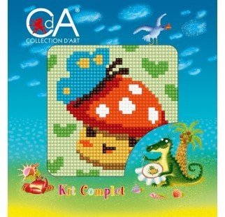 15x15 cm Collection D'art Baskılı Goblen Kiti 1054K