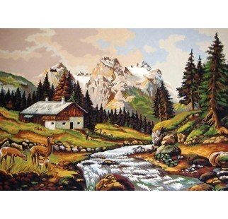 60x80 cm Collection D'art Baskılı Goblen 12974
