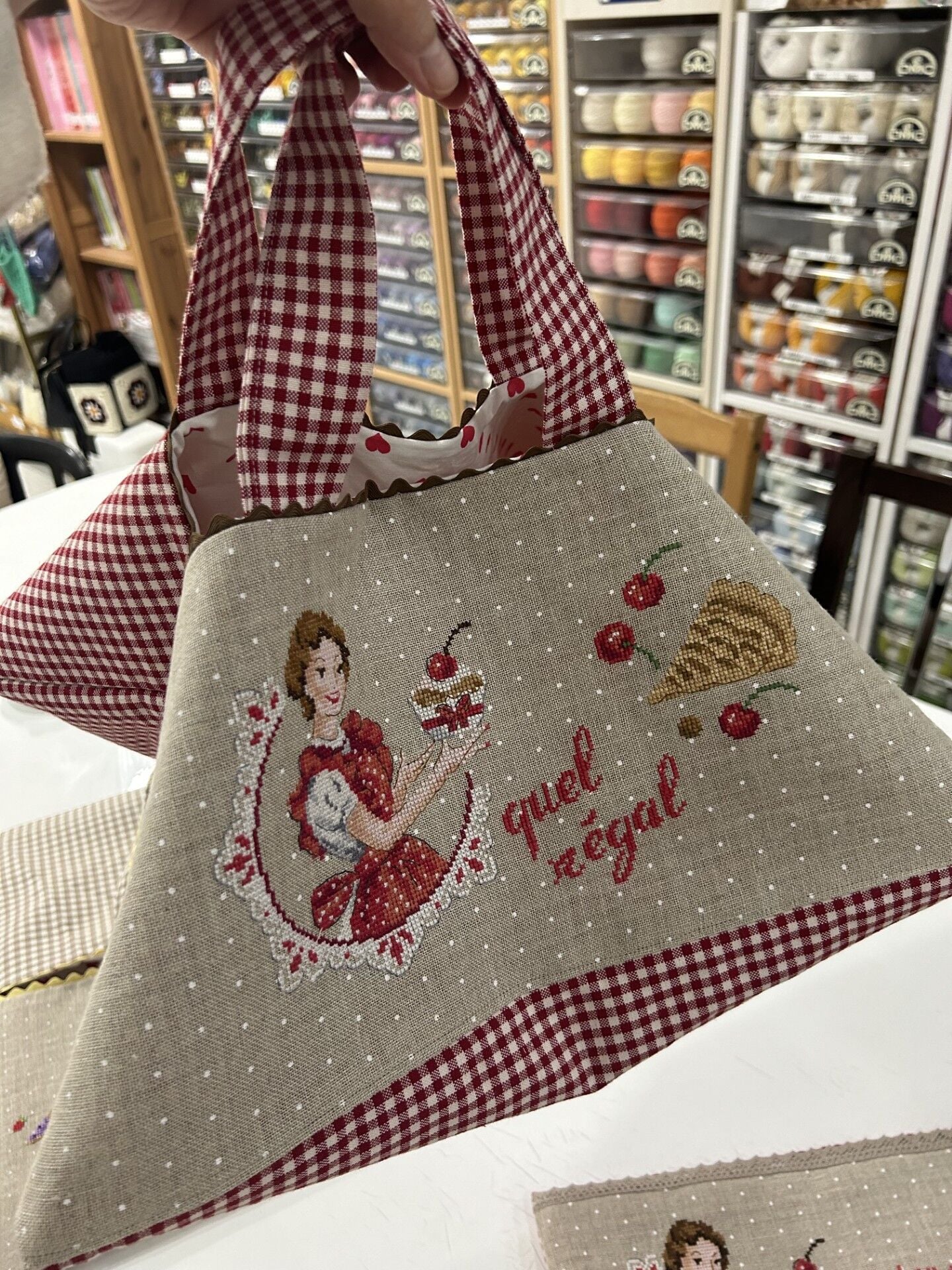 İşlemeli Borcam Taşıma Çantası Malzeme Kiti