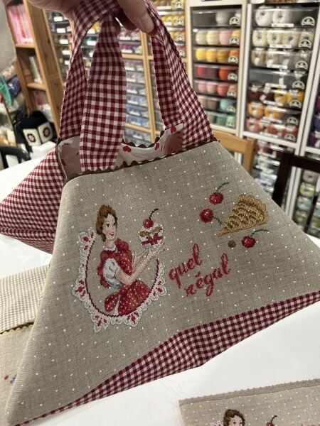 İşlemeli Borcam Taşıma Çantası Malzeme Kiti