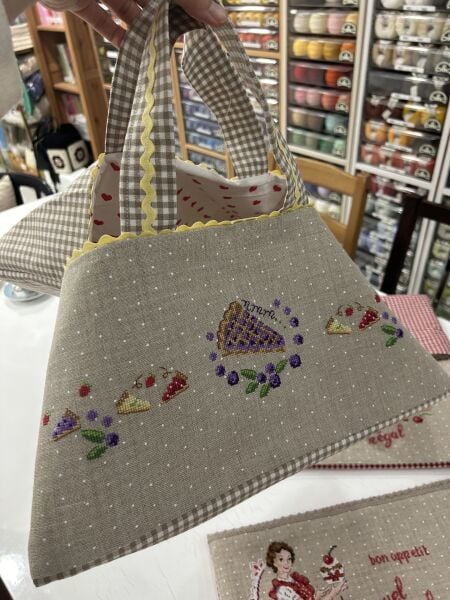 İşlemeli Borcam Taşıma Çantası Malzeme Kiti