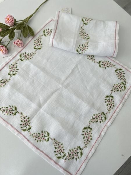 Mutfak Örtüsü Floral Kanaviçe Malzeme Kiti