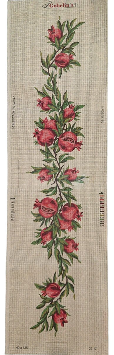 40x135 cm Gobelin Baskılı Goblen Şömentable 33.17
