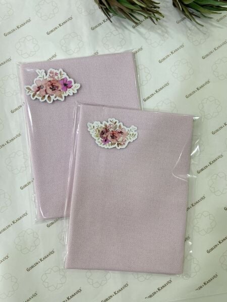 Zweigart 20 ct 50x70 cm Bellana 443 Açık Pembe