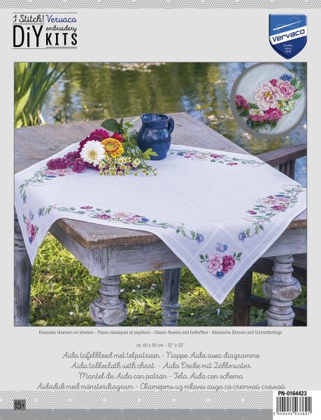 Vervaco Kanaviçe Kare Masa Örtüsü 80x80 cm PN-0164423