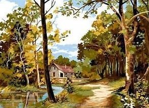 45x60 cm Seg de Paris Baskılı Goblen 929534