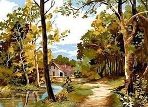 45x60 cm Seg de Paris Baskılı Goblen 929534