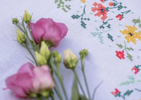 Vervaco Kanaviçe Kare Masa Örtüsü 80x80 cm PN-0169697