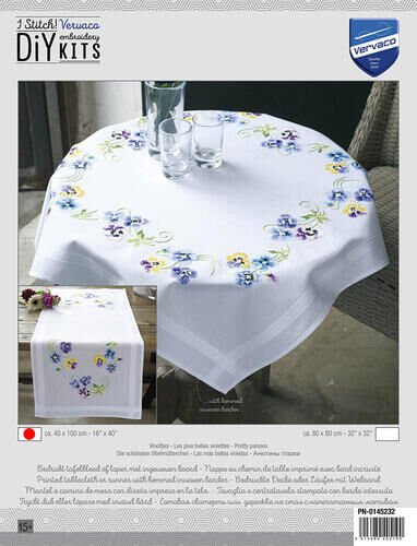 Vervaco Kanaviçe Kare Masa Örtüsü 80x80 cm PN-0145232