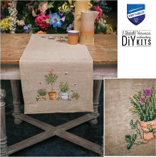 Vervaco Kanaviçe Şömentable Örtü 40x100cm Pn-0200109