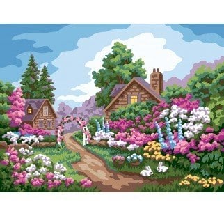 40x50 cm Collection D'art Baskılı Goblen 10479