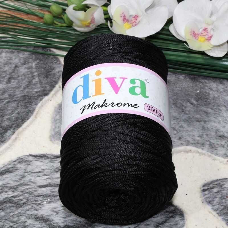 Diva Polip Makrome İpi  270 Siyah