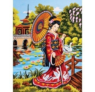 40x50 cm Collection D'art Baskılı Goblen 10411