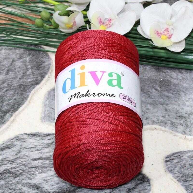 Diva Polip Makrome İpi 105 Kan Kırmızı