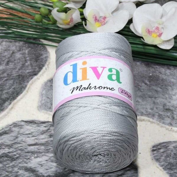 Diva Polip Makrome İpi 60 Açık Gri