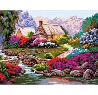 40x50 cm Collection D'art Baskılı Goblen 10382