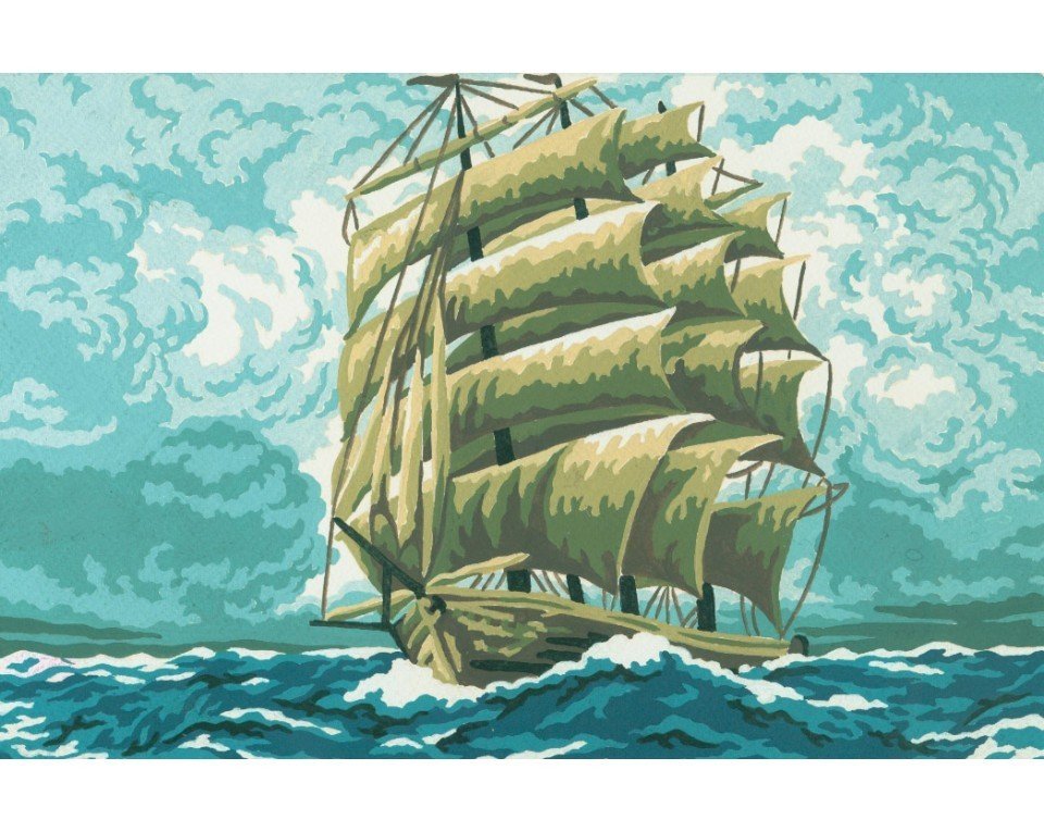 30x40 cm Collection D'art Baskılı Goblen 6123