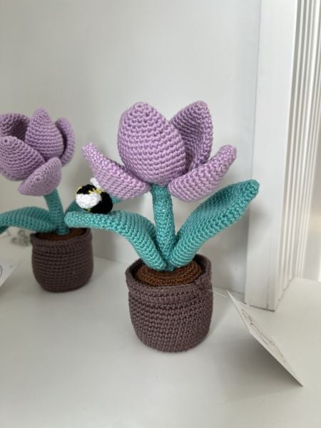 Amigurumi Saksıda Çiçekler