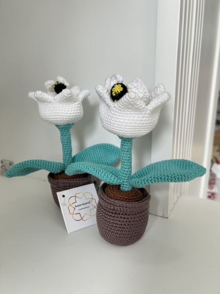 Amigurumi Saksıda Çiçekler