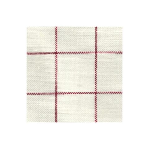 Zweigart - 32 ct İşleme Keteni Kareli Kırmızılı/1269