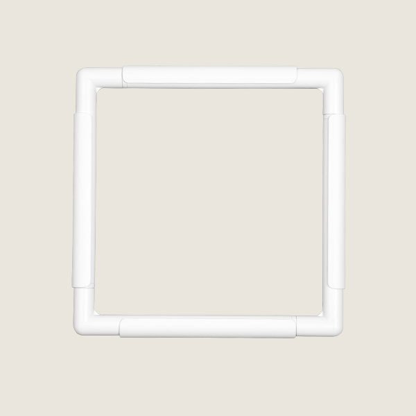 Calin Nakış Kasnağı 20cm x 20cm Beyaz Klips