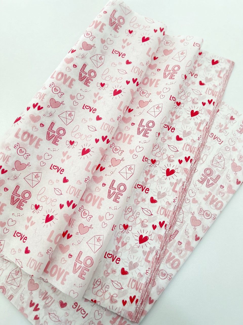 Pelur Paketleme Kağıdı 20 adet Love