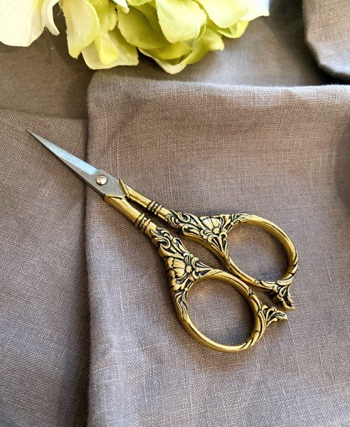 Şekilli Nakış Makası Vintage