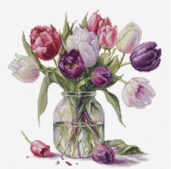 Luca-s Art Goblen Baskısız Kanaviçe Kiti B7029