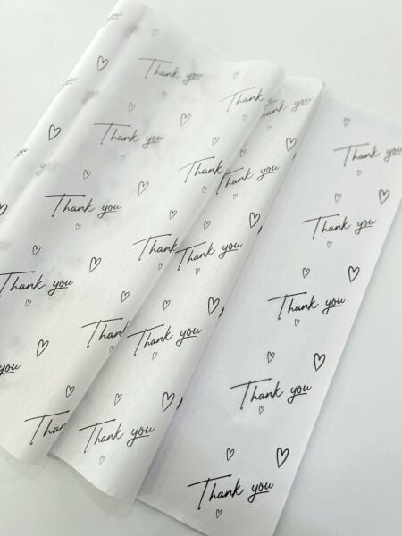 Pelur Paketleme Kağıdı 20 adet Thank You