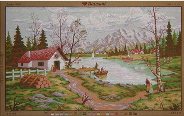 80x130 cm Diamant Baskılı Goblen A2020