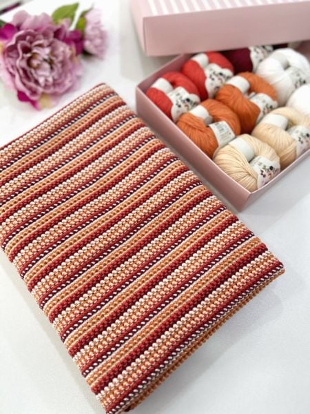 Basic Örgü Bebek Battaniye Kırmızı