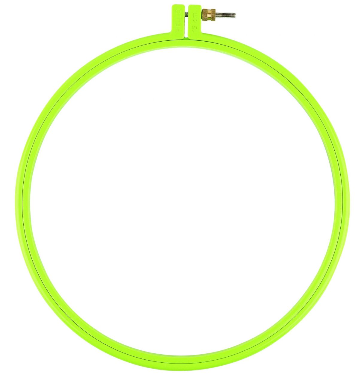 Hello Vidalı Plastik Nakış Kasnağı Yeşil 19 cm