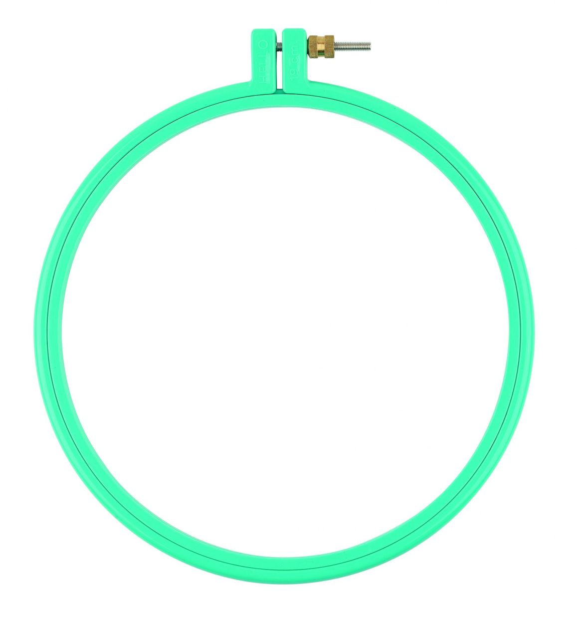 Hello Vidalı Plastik Nakış Kasnağı Turkuaz 19 cm