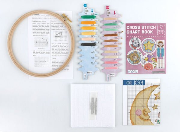 Tuva Ahşap Kasnaklı Kanaviçe Kiti  BCS07