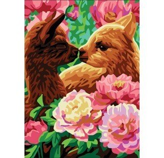 30x40 cm Collection D'art Baskılı Goblen 6331