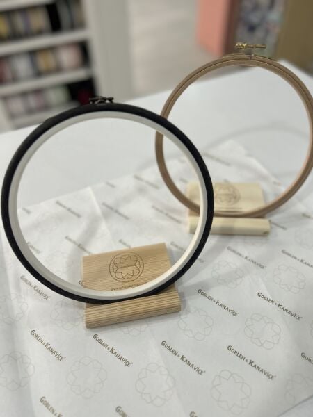 Ahşap Kasnak ve Telefon Tutucu