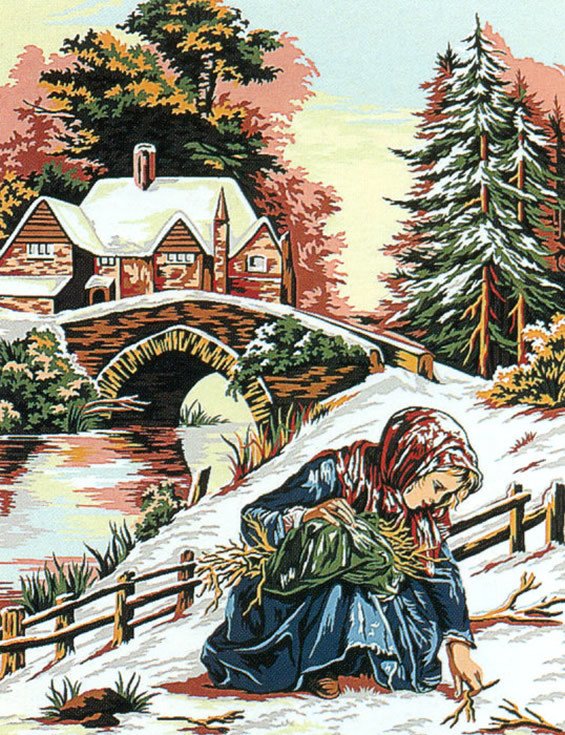 50x65 cm Margot Baskılı Goblen 133.3109 Goblen