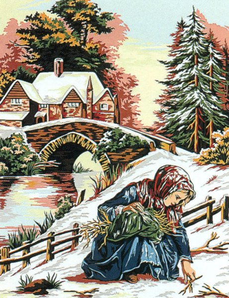 50x65 cm Margot Baskılı Goblen 133.3109 Goblen