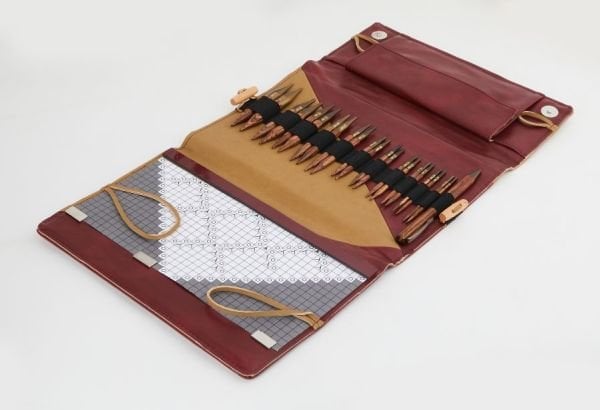 KnitPro Ginger Premium Çantalı Değiştirilebilir Misinalı Kısa Şiş Seti 11’li Tam Set (10cm)