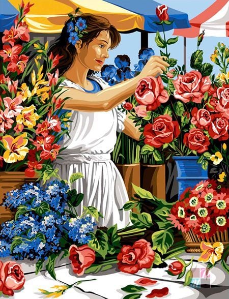 50x65 cm Margot Baskılı Goblen 133 3538