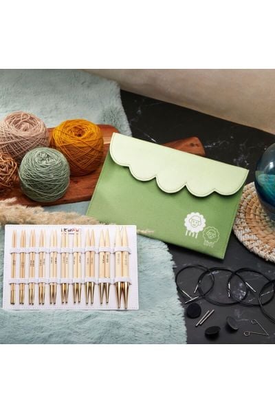 KnitPro Japanase Bamboo Deluxe Set Misinalı Ahşap Şiş Seti
