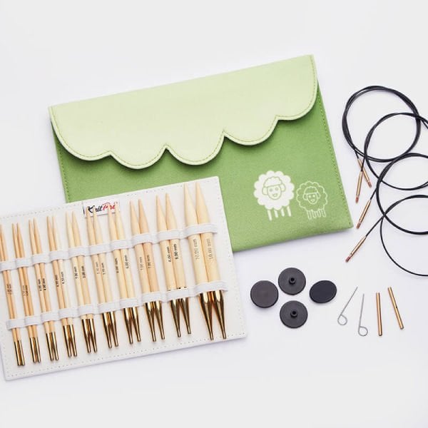 KnitPro Japanase Bamboo Deluxe Set Misinalı Ahşap Şiş Seti