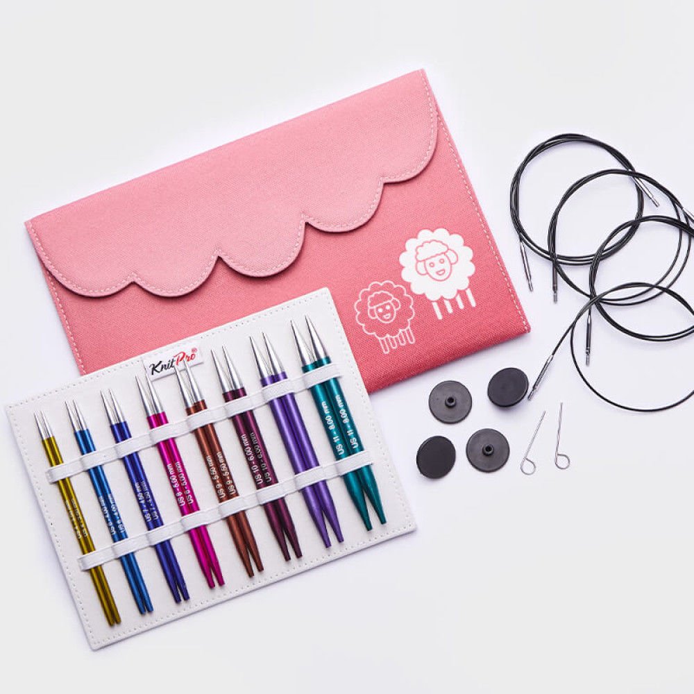 KnitPro Zing Deluxe Set Misinalı Örgü Şiş Seti