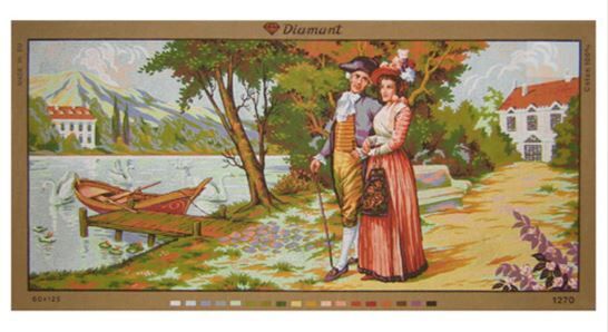 60x125 cm Diamant Baskılı Goblen B1270