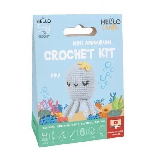 Hello Mini Amigurumi Crochet Kit Hc127