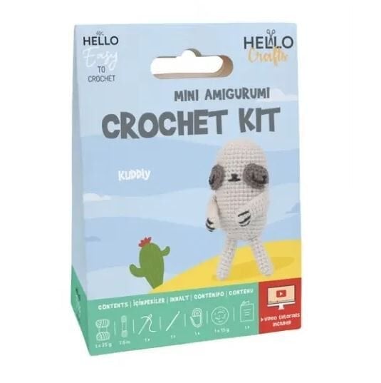 Hello Mini Amigurumi Crochet Kit Hc125