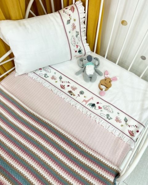 Fil Modelli Bebek Pike Takımı Kanaviçe Malzeme Kiti