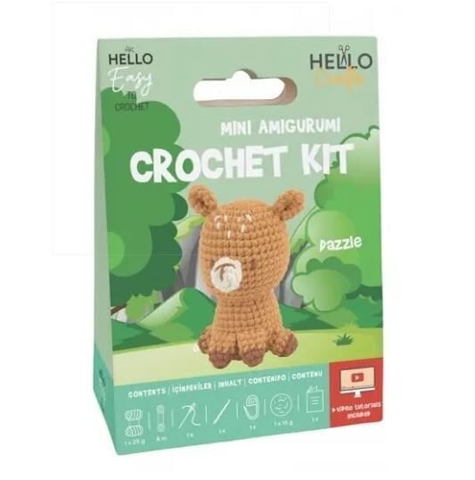 Hello Mini Amigurumi Crochet Kit Hc108
