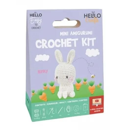 Hello Mini Amigurumi Crochet Kit Hc107